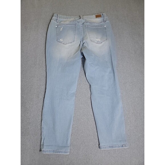 Judy Blue Jeans Womens 14W 33x27 Jeans Boyfriend Distressed Mid Rise Stretch - Picture 15 of 16